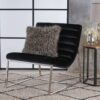 Black Velvet Accent Chair