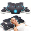 Side Sleeper Neck Pillow | Odor-Free, Light Beige Friendly Design, Comfortable Sleep Posture, Polyester Material, Hand Wash Only Product Image Auz Sales Online