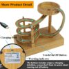 Electromagnetic Perpetual Motion Toy With Built-In Battery – Scientific Desk Decor, Stress Relief &Amp; Cat Play Item, Continuous Rolling Ball Art (Wooden) Product Image Auz Sales Online