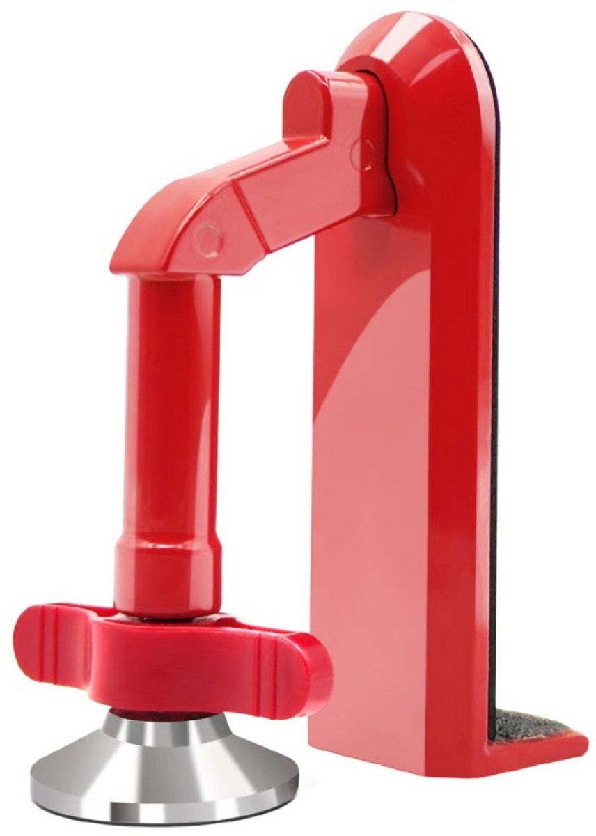 Heavy Duty Portable Door Lock For Travel, Adjustable Door Stopper For Home Security, No Drill Anti-Theft Door Jammer For Women, Kids, Solo Living (Red) – Auz Sales Online Heavy Duty Portable Door Lock For Travel, Adjustable Door Stopper For Home Security, No Drill Anti-Theft Door Jammer For Women, Kids, Solo Living (Red)