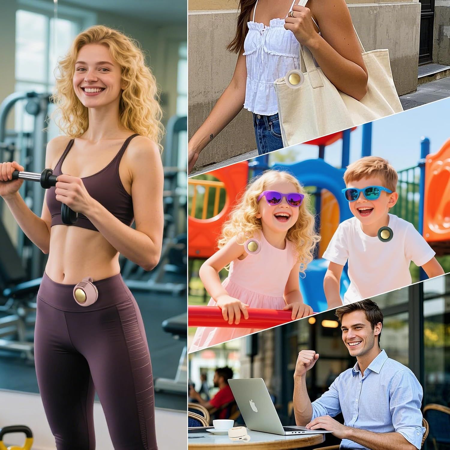 Mini Clip-On Bladeless Fan, Usb Rechargeable 3-Speed Portable Personal Fan With 360° Rotation, Ultra-Quiet 25Db Waist Hanging Fan For Outdoor Travel Gym (Pink) – Auz Sales Online Mini Clip-On Bladeless Fan, Usb Rechargeable 3-Speed Portable Personal Fan With 360° Rotation, Ultra-Quiet 25Db Waist Hanging Fan For Outdoor Travel Gym (Pink) - Image 7