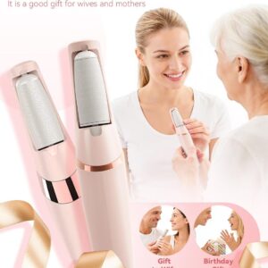 Electric Foot Care File With 2 Adjustable Speeds, 2 Interchangeable Grinding Heads, Led Light, Usb-Rechargeable Design, Compact Handle, Safe For Routine Home Use (White) - Image 7
