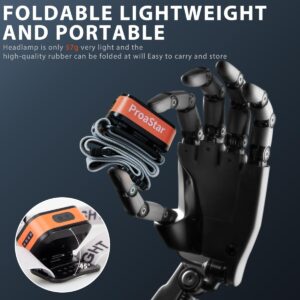 Rechargeable Led Headlamp With Motion Sensor &Amp; 6 Lighting Modes – Ultra-Bright Waterproof Headlight For Running, Camping, Hiking, Fishing, And Night Work (Grey) - Image 5