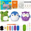 Crochet Kit for Beginners Pattern Animals Owl Penguin Frog with Yarn Hook Accessories