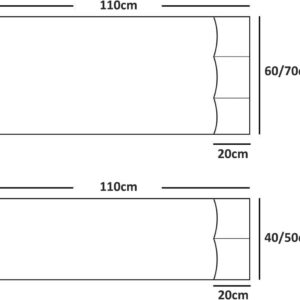 Sofa Armrest Storage - 5 Compartments - Reinforced Tech Fabric - Remote Control Holder - White (60*110Cm) - Image 3