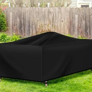Waterproof Garden Set Protective Cover With Drawstring And Good Drainage - W242 X L160 X H100Cm - Black Garden Furniture Cover - Garden Furniture Cover - Garden Set Cover - Lounge Set Cover - Garden Table Cover - Image 5