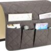 Bed and sofa organizer - Storage - Storage bag - Bed storage - Sofa storage - Bed storage bag - Bedside pocket storage bag gray - Magazine holder - Sofa chair couch - Armrest organizer - 50*90cm