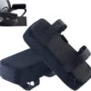 Armrests for chairs - Elbow pads - Armrests for office chairs - Gaming chair - with memory foam armrests - 5 cm thick - Set of 2 (black)