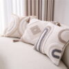 Walbest Boho Throw Pillow With Braided Rope Pattern And Tassels Soft Cotton Linen Textured Cushion For Sofa Bed Office 45X45Cm D Product Image Auz Sales Online