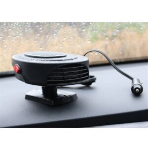Car Heater, 12V 150W Car Fan, Car Windscreen Quick Defrost &Amp; Defog, Plug-In Cigarette Lighter, 2-In-1 Heating &Amp; Cooling Adjustable Thermostat, Black - Image 4