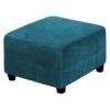 Velvet Sofa Cover, Extendable Footstool Cover, Detachable Footstool Sofa Cover, Folding Storage Stool Furniture Protective Cover (Dark Blue) Product Image Auz Sales Online
