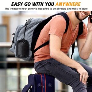 Inflatable Travel Pillow | Multi-Scene Ergonomic Design, 3-Second Inflate/Deflate, Relieves Travel Fatigue.(Grey) - Image 8