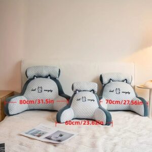 1 Cushion, Includes Pillow Core For Comfortable Back Support, Ergonomic Lumbar Support, Soft Cartoon Cushion, Suitable For Beds, Sofas, Office, And Home Decor, A Thoughtful Birthday Gift For Friends And Family. 60X40Cm.pink - Image 6