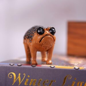 Kvekstio Ugly Funny Grumpy Frog Statue, Weird Resin Angry Toad Sculpture For Outdoor Garden Yard, Novelty Home Office Desk Decor, Unique House Warming Frog Gift Decoration - Image 7