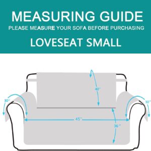 Unice Home Reversible Sofa Cover Bundle Loveseat Cover(Sofa+Loveseat Small, Coffee) - Image 8