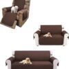 UNICE Home Sofa Cover Bundle Loveseat Cover Chair Cover (Sofa+Loveseat+Chair, Coffee)