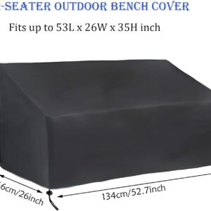 Patio Sofa Cover,Waterproof Patio Furniture Cover,Sofa Cover,Outdoor Sofa Cover,Uv Proof,Fast Fading,Durable And Waterproof Patio Furniture Cover,For 2-Seater Outdoor Sofa - Image 2