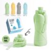 800Ml Large-Capacity Food-Grade Silicone Folding Water Cup, Portable Outdoor High-Temperature Resistant Water Bottle, Travel And Camping Compressible Water Bottle, Travel Water Cup - Green – Auz Sales Online 800Ml Large-Capacity Food-Grade Silicone Folding Water Cup, Portable Outdoor High-Temperature Resistant Water Bottle, Travel And Camping Compressible Water Bottle, Travel Water Cup - Green Product Image Auz Sales Online