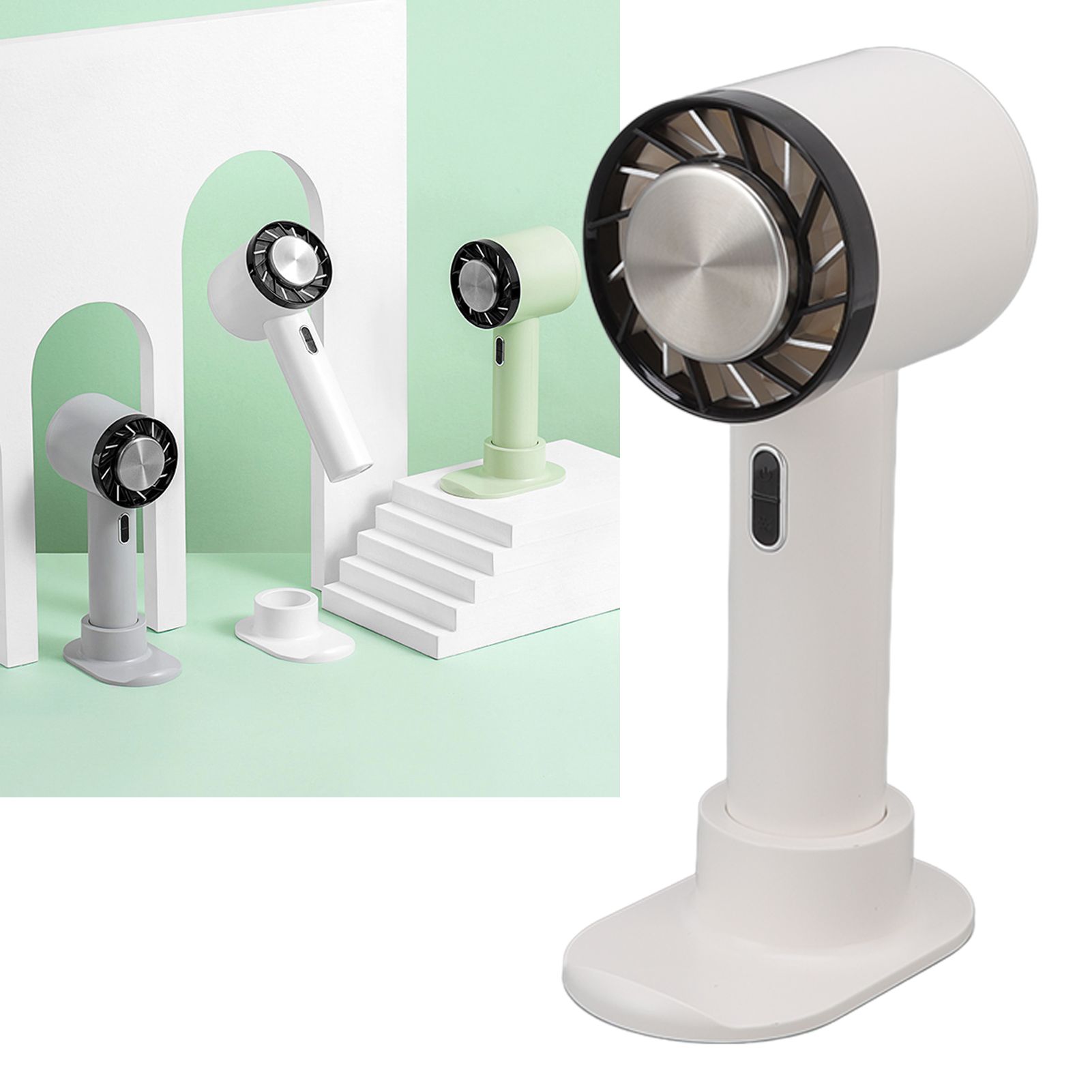Hand Held Cooling Fan Portable Usb Rechargeable Small Pocket Fan For Office Traveling White – Auz Sales Online Hand Held Cooling Fan Portable Usb Rechargeable Small Pocket Fan For Office Traveling White - Image 11