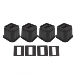 4 Sets Furniture Risers Rubber Antislip 4 Inch Bed Risers for Storage Desk Sofa Chair Washing Machine