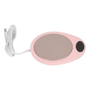 Usb Mug Warmer Constant Temp Waterproof Adjustable Electric Beverage Heating Plate For Ceramic Coffee Cups Pink White - Image 10