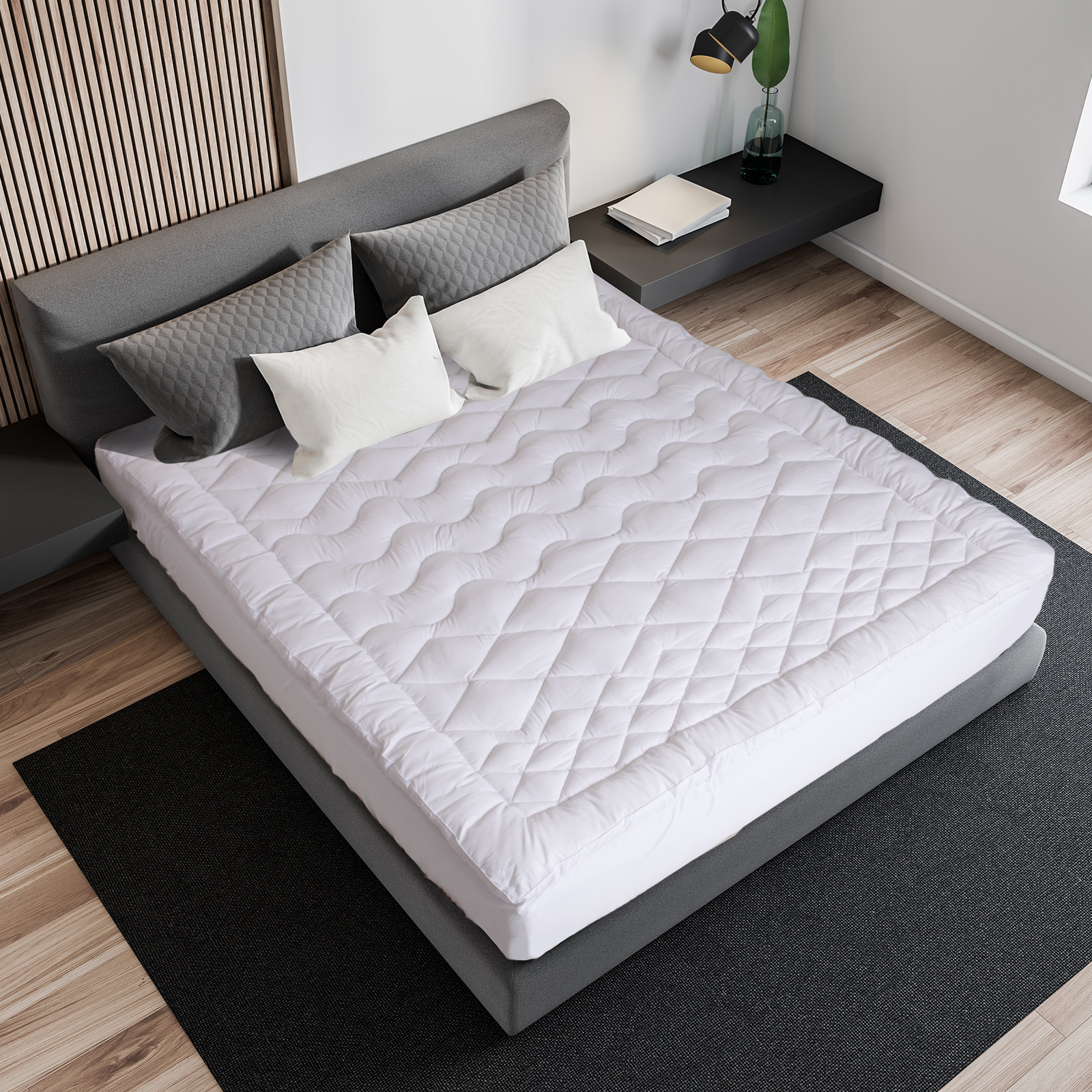 Royal Comfort 1200Gsm Mattress Topper 7-Zone Luxury Queen – Auz Sales Online Royal Comfort 1200Gsm Mattress Topper 7-Zone Luxury Queen - Image 9