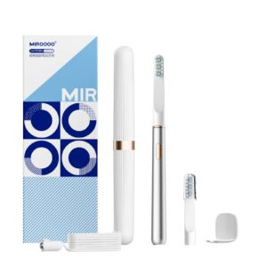 AU Miroooo Electric Toothbrush with 2 Brush Heads Travel Case,Sonic Toothbrush SLIVER