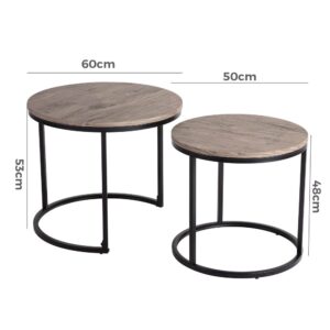 Stack &Amp; Style Nesting Coffee Table Set - Image 11