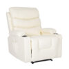 8-Point Electric Massage Recliner Chair - Pu Leather Lounge Sofa Armchair Celina Cream Product Image Auz Sales Online