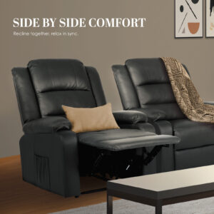 Home Recliner Chair - Pu Leather Sofa Lounge Armchair Marlo Grey – Auz Sales Online Home Recliner Chair - Pu Leather Sofa Lounge Armchair Marlo Grey - Image 5