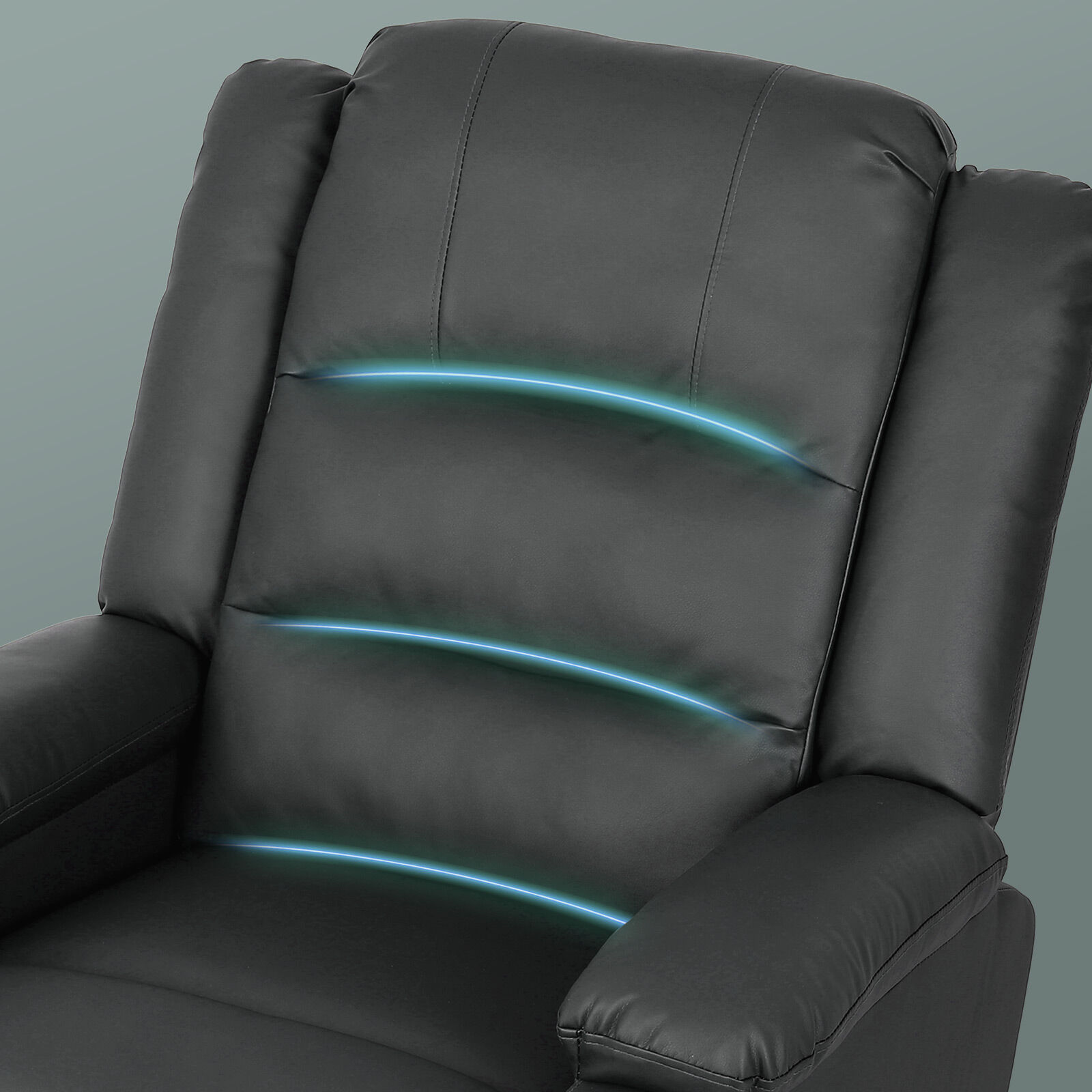 Home Recliner Chair - Pu Leather Sofa Lounge Armchair Marlo Grey – Auz Sales Online Home Recliner Chair - Pu Leather Sofa Lounge Armchair Marlo Grey - Image 7