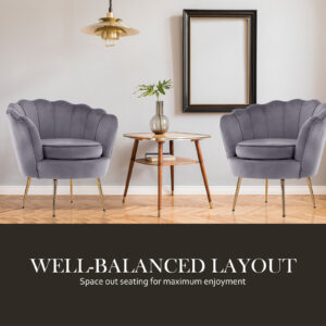 Velvet Shell Armchair