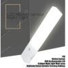 El608 Rechargeable Infrared Motion Sensor Wall Led Night Light Torch (Cool White) Product Image Auz Sales Online