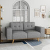 2-3 Seater Fabric Sofa Upholstery Pocket Spring Wooden Frame Grey Colour Product Image Auz Sales Online
