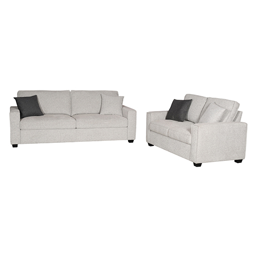 Milano 3-2 Seater Sofa Set Polyester Fabric Multilayer Two Pillows Attached Individual Pocket Spring – Auz Sales Online Milano 3-2 Seater Sofa Set Polyester Fabric Multilayer Two Pillows Attached Individual Pocket Spring - Image 2