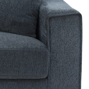 3 Seater Sofa Set Polyester Fabric Charcoal Multilayer Two Pillows Individual Pocket Spring - Image 4