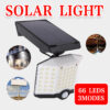 66 Led Solar Motion Sensor Light Outdoor Wall Security Lamp With 3 Heads Product Image Auz Sales Online