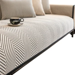 Sofa Cushion Cover Modern Non Slip Couch Protector Furniture Seat Slipcover Pad - 70x210cm