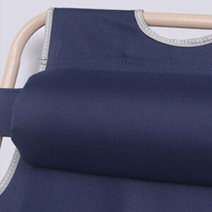 Reclining Sun Beach Deck Lounge Chair Outdoor Folding Camping Fishing Arm Rest - Navy - Image 4