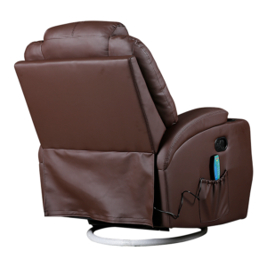 Brown Massage Sofa Chair Recliner 360 Degree Swivel Pu Leather Lounge 8 Point Heated – Auz Sales Online Brown Massage Sofa Chair Recliner 360 Degree Swivel Pu Leather Lounge 8 Point Heated - Image 6