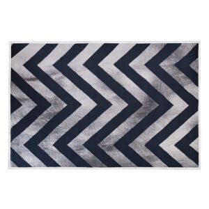 200X300Cm Large Floor Blue Chevron Stripes Rug – Modern Area Carpet For Bedroom &Amp; Lounge - Image 2