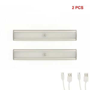 2 X 46 Led Stick-On Wireless Under Cabinet Light Rechargeable Motion Sensor Closet Lamp - Image 6