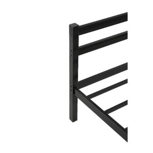 Single Daybed Metal Frame Sofa Premium Black Day Bed Steel Support - Image 7