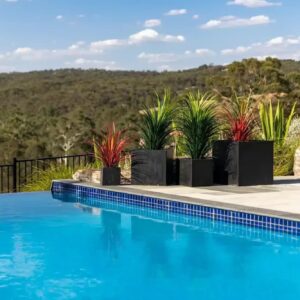 Modern Black Terrazzo Square Planters (Set Of 4) Bulk Set Savings – Auz Sales Online Modern Black Terrazzo Square Planters (Set Of 4) Bulk Set Savings - Image 4