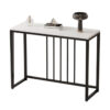 80Cm White &Amp; Grey Sintered Stone Console Table Storage Table Behind Sofa W/ Black Metal Frame – Auz Sales Online 80Cm White &Amp; Grey Sintered Stone Console Table Storage Table Behind Sofa W/ Black Metal Frame Product Image Auz Sales Online
