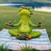 Zen Frog Meditation Figurine - Peaceful Yoga Frog Statue Product Image Auz Sales Online