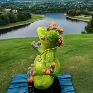 Zen Frog Meditation Figurine - Peaceful Yoga Frog Statue - Image 2