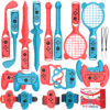 18-in-1 Motion-Sensing Sports Kit for Gaming Consoles - Tennis, Golf, and Fitness Accessories