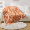 Bohemian Style Sofa Throw Blanket - Orange Soft Faux Cashmere, 130X170Cm (850G) For Office Naps &Amp; Ac Cover Product Image Auz Sales Online