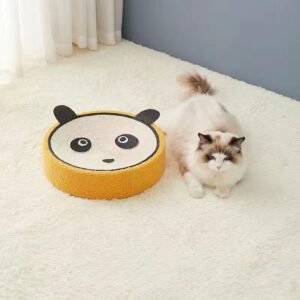 Cute Green Fabric Frog Cat Scratching Post And Lounger - 41Cm Cat Scratch Proof Basin - Image 3